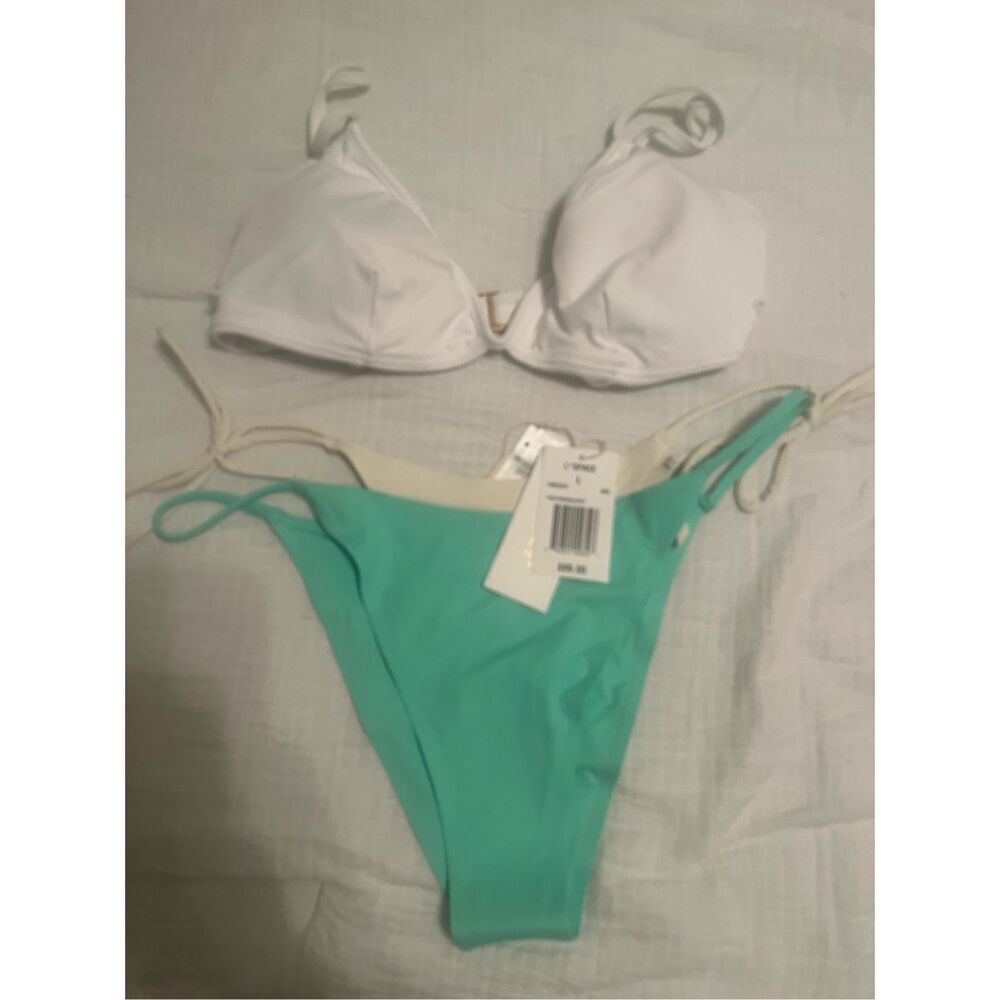 L*Space Helena Top and Itsy Mackena Bikini Bottoms NEW NWT